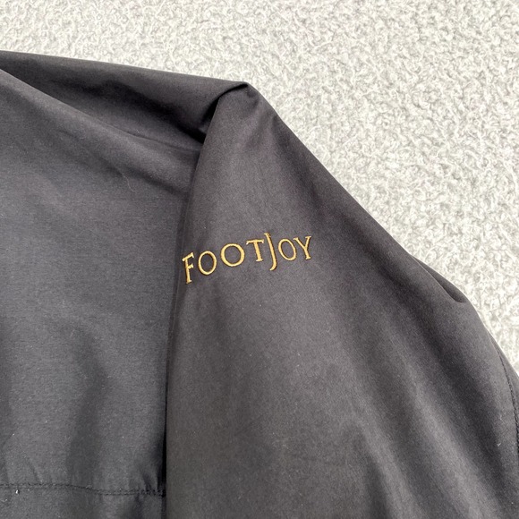 FootJoy FJ Jacket Mens XL Black Pullover Windbreaker Golf Golfer Performance - Picture 4 of 13